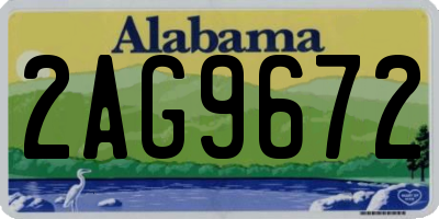 AL license plate 2AG9672