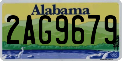 AL license plate 2AG9679