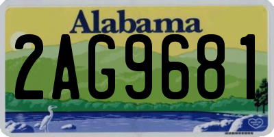 AL license plate 2AG9681