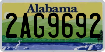 AL license plate 2AG9692