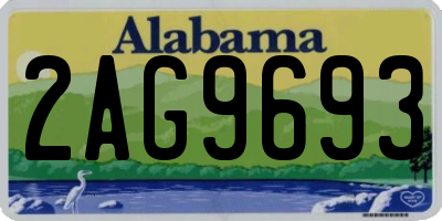 AL license plate 2AG9693