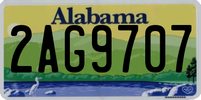 AL license plate 2AG9707
