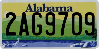 AL license plate 2AG9709
