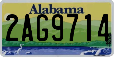 AL license plate 2AG9714