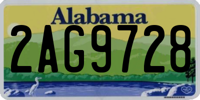 AL license plate 2AG9728