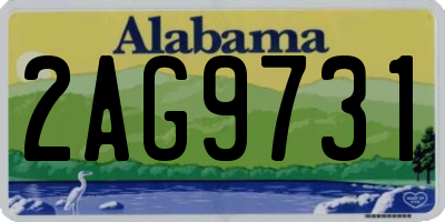 AL license plate 2AG9731