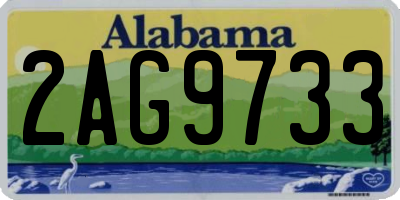 AL license plate 2AG9733