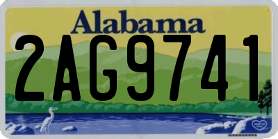 AL license plate 2AG9741