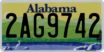 AL license plate 2AG9742
