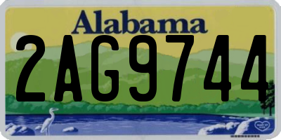 AL license plate 2AG9744