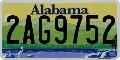 AL license plate 2AG9752