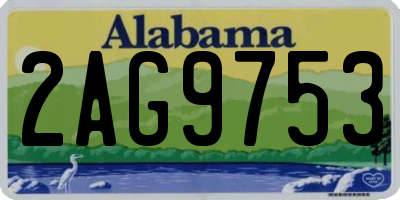 AL license plate 2AG9753