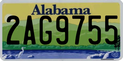 AL license plate 2AG9755