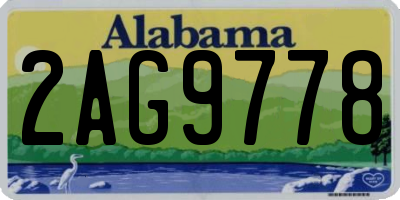 AL license plate 2AG9778