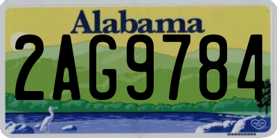 AL license plate 2AG9784
