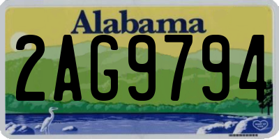 AL license plate 2AG9794