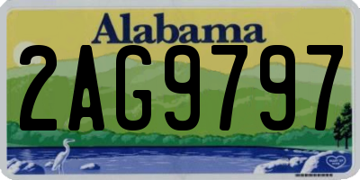 AL license plate 2AG9797