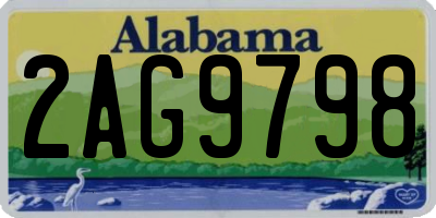 AL license plate 2AG9798