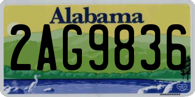 AL license plate 2AG9836