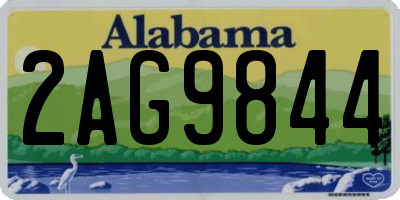 AL license plate 2AG9844
