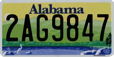 AL license plate 2AG9847