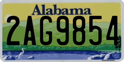 AL license plate 2AG9854