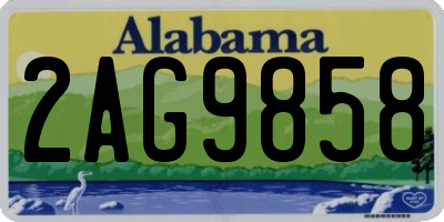 AL license plate 2AG9858