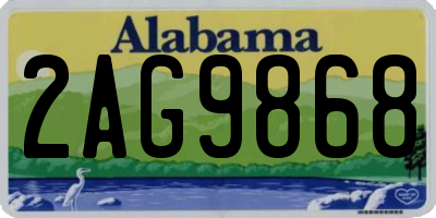 AL license plate 2AG9868