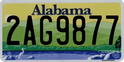 AL license plate 2AG9877