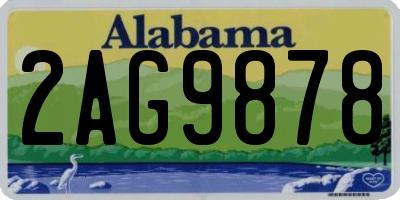 AL license plate 2AG9878