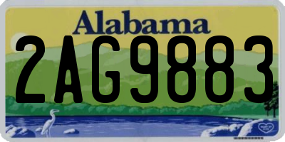 AL license plate 2AG9883