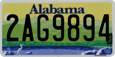 AL license plate 2AG9894