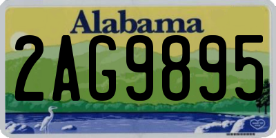 AL license plate 2AG9895