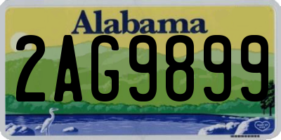 AL license plate 2AG9899