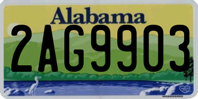 AL license plate 2AG9903