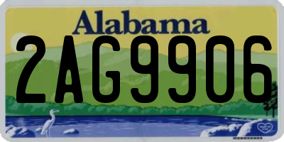 AL license plate 2AG9906