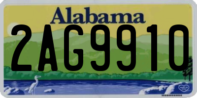 AL license plate 2AG9910