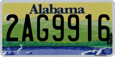AL license plate 2AG9916