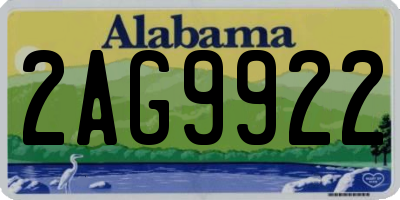 AL license plate 2AG9922