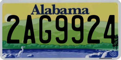 AL license plate 2AG9924