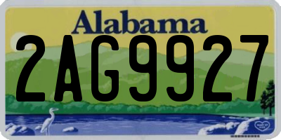 AL license plate 2AG9927