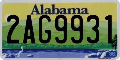 AL license plate 2AG9931