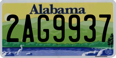 AL license plate 2AG9937
