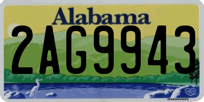 AL license plate 2AG9943