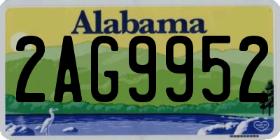 AL license plate 2AG9952