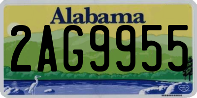 AL license plate 2AG9955