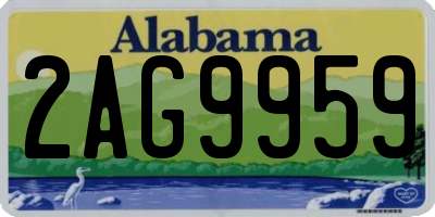 AL license plate 2AG9959