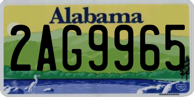 AL license plate 2AG9965