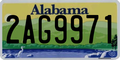 AL license plate 2AG9971