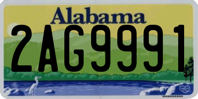 AL license plate 2AG9991